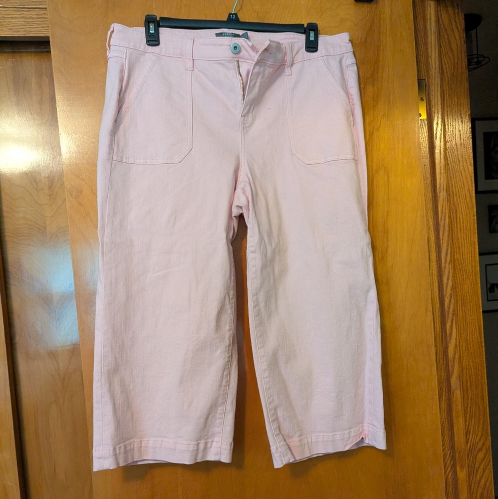 Torrid Pink High-Rise Cropped Pants